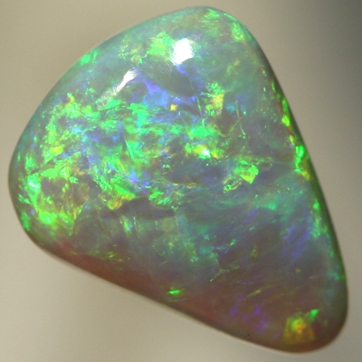 SOLID SEMI BLACK OPAL Neon orange and green over purple blue. SEE VIDEO